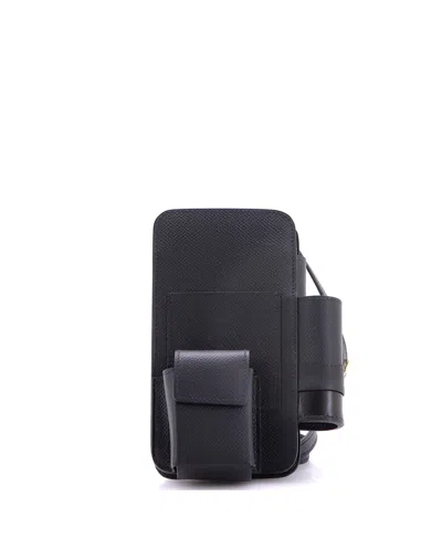 Pre-owned Pre-owned Hermes  Hermes Hermesway Phone Case Crossbody Bag Epsom In Black
