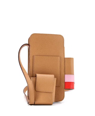 Pre-owned Pre-owned Hermes  Hermes Hermesway Phone Case Crossbody Bag Epsom In Brown