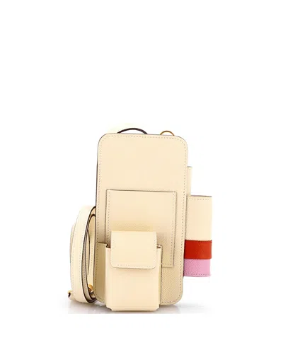 Pre-owned Pre-owned Hermes  Hermes Hermesway Phone Case Crossbody Bag Epsom In Neutral