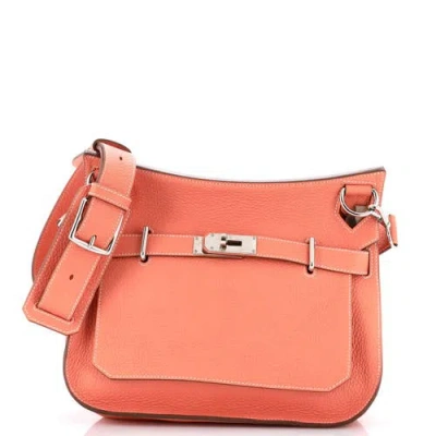 Pre-owned Hermes  Hermes Jypsiere Bag Clemence 31 In Orange