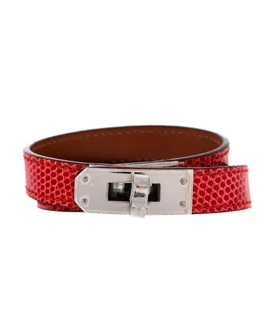 Pre-owned Pre-owned Hermes  Hermes Kelly Double Tour Bracelet Lizard