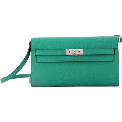 Pre-owned Hermes  Hermes Kelly To Go Wallet Epsom