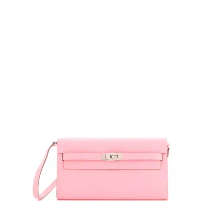 Pre-owned Pre-owned Hermes  Hermes Kelly To Go Wallet Epsom In Pink