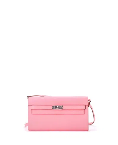 Pre-owned Pre-owned Hermes  Hermes Kelly To Go Wallet Epsom In Pink