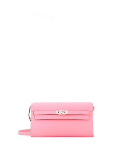 Pre-owned Pre-owned Hermes  Hermes Kelly To Go Wallet Epsom In Pink