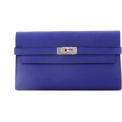 Pre-owned Hermes  Hermes Kelly Wallet Epsom Long