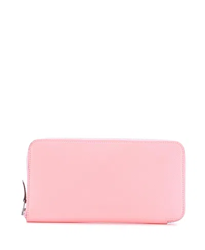 Pre-owned Pre-owned Hermes  Hermes Long Azap Zip Around Wallet Silk'in Epsom In Pink