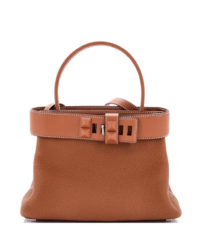 Pre-owned Pre-owned Hermes  Hermes Medor Handbag Togo In Brown