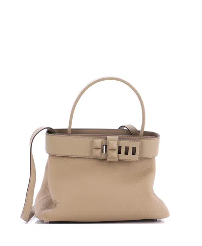Pre-owned Pre-owned Hermes  Hermes Medor Handbag Togo In Neutral