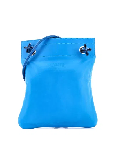 Pre-owned Pre-owned Hermes  Hermes Mini Aline Bag Milo Lambskin And Swift In Blue