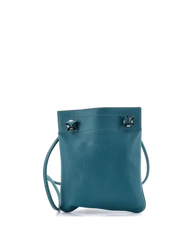 Pre-owned Pre-owned Hermes  Hermes Mini Aline Bag Milo Lambskin And Swift In Green