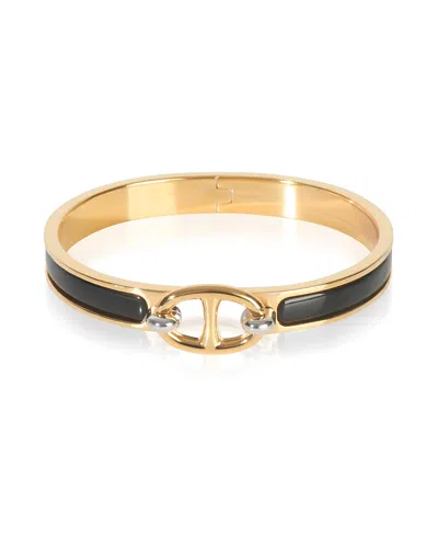 Pre-owned Pre-owned Hermes  Hermes Mini Clic Chaine D'ancre Gold Plated Bracelet