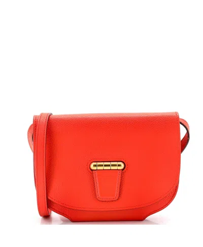 Pre-owned Pre-owned Hermes  Hermes Mini Convoyeur Crossbody Bag Evercolor In Orange