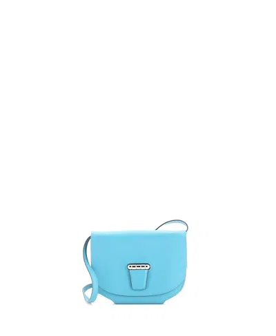 Pre-owned Pre-owned Hermes  Hermes Mini Convoyeur Crossbody Bag Swift In Blue