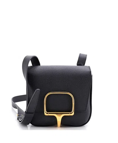 Pre-owned Pre-owned Hermes  Hermes Mini Della Cavalleria Shoulder Bag Epsom In Black