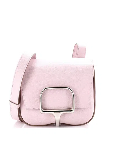 Pre-owned Pre-owned Hermes  Hermes Mini Della Cavalleria Shoulder Bag Epsom In Pink