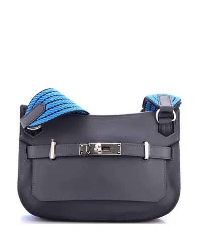 Pre-owned Pre-owned Hermes  Hermes Mini Jypsiere Bag Swift In Gray