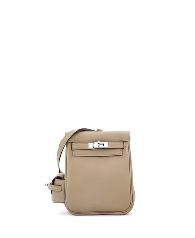 Pre-owned Pre-owned Hermes  Hermes Mini Kelly Jump Backpack Swift In Brown