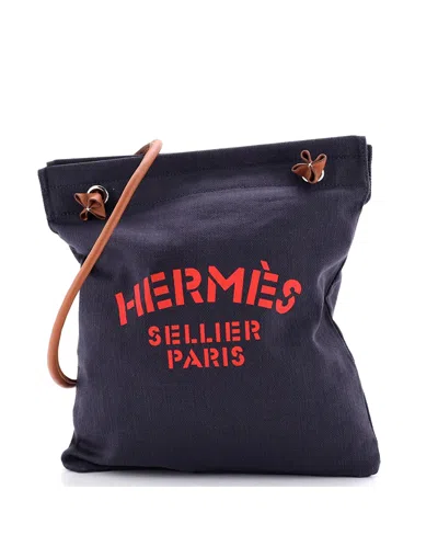 Pre-owned Pre-owned Hermes  Hermes Mm Aline Bag Toile In Navy Blue