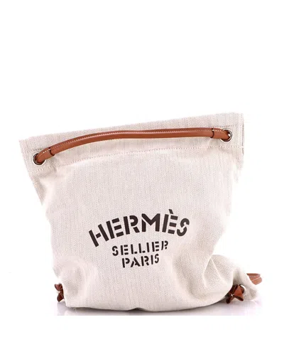 Pre-owned Pre-owned Hermes  Hermes Mm Aline Bag Toile In Neutral