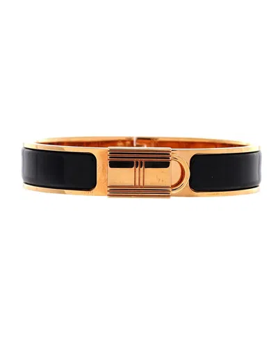 Pre-owned Pre-owned Hermes  Hermes Narrow Clic Cadenas Bracelet Enamel