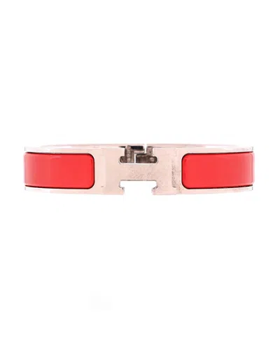 Pre-owned Pre-owned Hermes  Hermes Narrow Clic H Bracelet Enamel