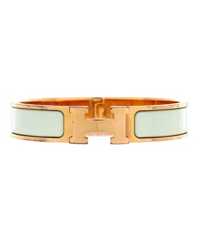 Pre-owned Pre-owned Hermes  Hermes Narrow Clic H Bracelet Enamel