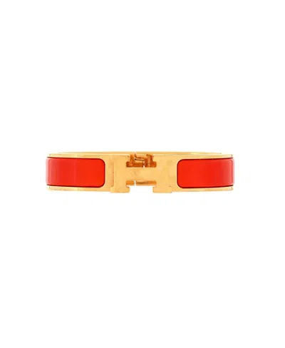 Pre-owned Pre-owned Hermes  Hermes Narrow Clic H Bracelet Enamel