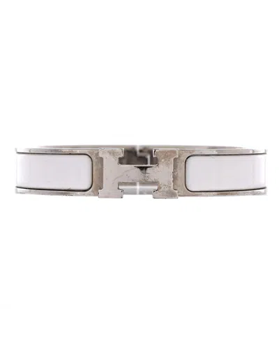 Pre-owned Pre-owned Hermes  Hermes Narrow Clic H Bracelet Enamel