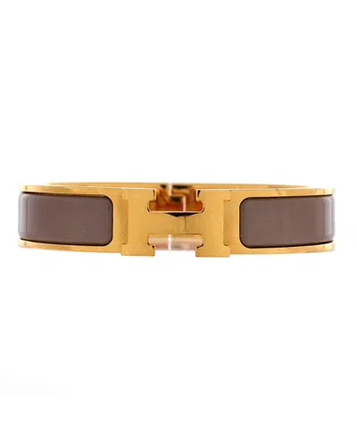 Pre-owned Pre-owned Hermes  Hermes Narrow Clic H Bracelet Enamel