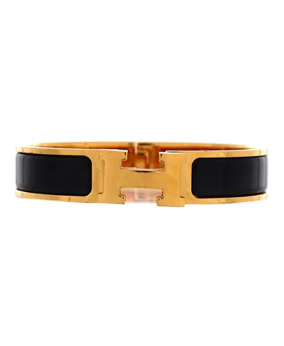Pre-owned Pre-owned Hermes  Hermes Narrow Clic H Bracelet Enamel
