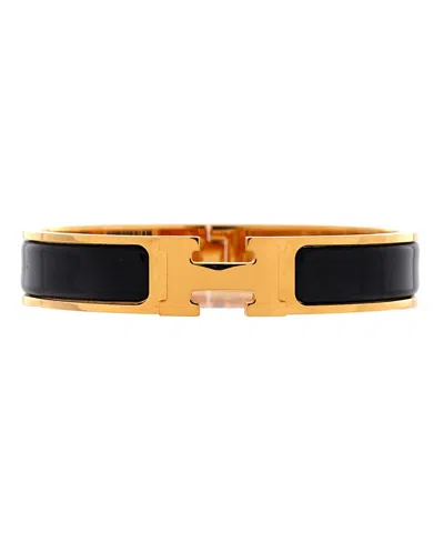 Pre-owned Pre-owned Hermes  Hermes Narrow Clic H Bracelet Enamel