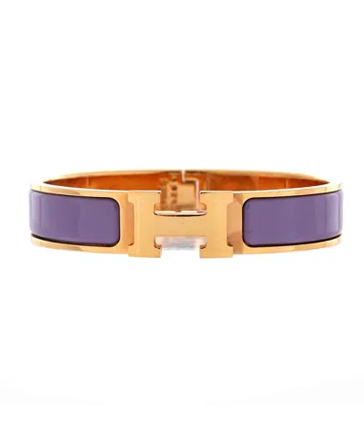 Pre-owned Pre-owned Hermes  Hermes Narrow Clic H Bracelet Enamel