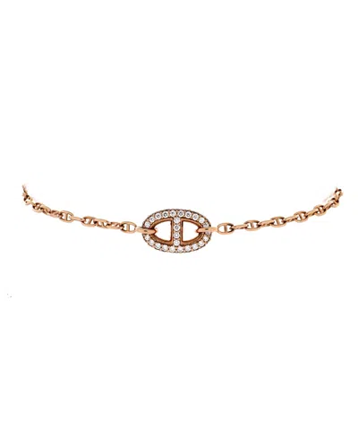 Pre-owned Pre-owned Hermes  Hermes New Farandole Bracelet 18k Rose Gold With Diamonds In Pink