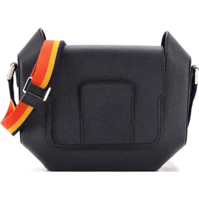 Pre-owned Hermes  Hermes Octagone Bag Epsom 23 In Black