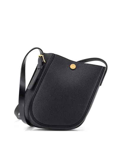 Pre-owned Pre-owned Hermes  Hermes Perspective Cavaliere Mini Convertible Togo & Vache Hunter Leather Crossbody Bag In Black