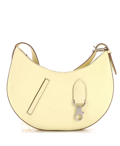 Pre-owned Pre-owned Hermes  Hermes Petite Arcon Bag Togo And Swift In Yellow