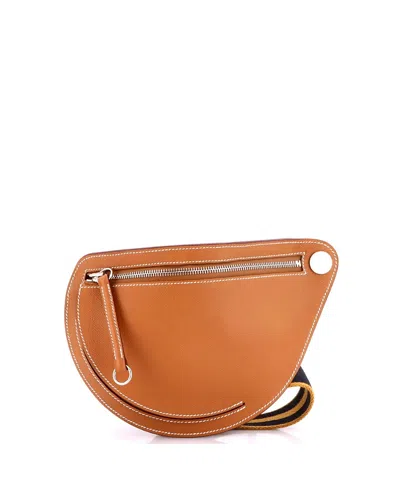 Pre-owned Pre-owned Hermes  Hermes Petite Course Bag Epsom In Brown
