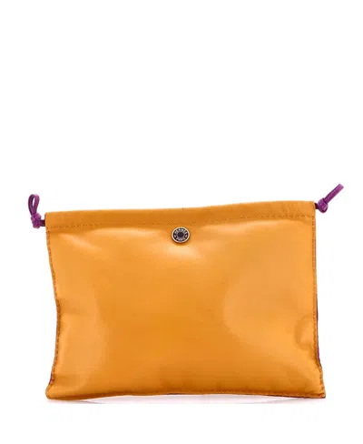 Pre-owned Pre-owned Hermes  Hermes Pilo Pouch Milo Lambskin And Swift In Brown