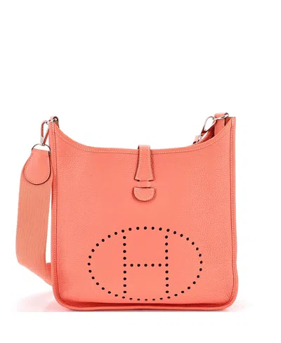 Pre-owned Pre-owned Hermes  Hermes Pm Evelyne Bag Gen I Clemence In Pink