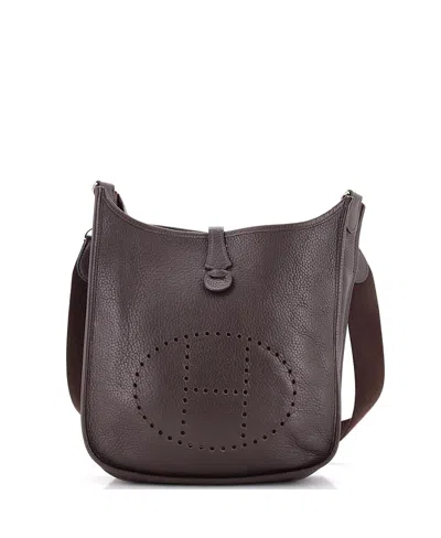 Pre-owned Pre-owned Hermes  Hermes Pm Evelyne Bag Gen Ii Clemence In Brown