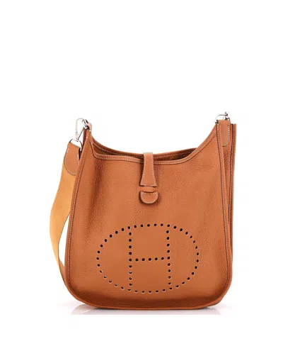 Pre-owned Pre-owned Hermes  Hermes Pm Evelyne Bag Gen Ii Clemence In Brown