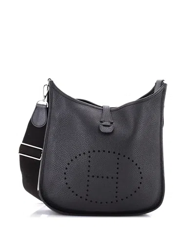 Pre-owned Pre-owned Hermes  Hermes Pm Evelyne Bag Gen Iii Clemence In Black