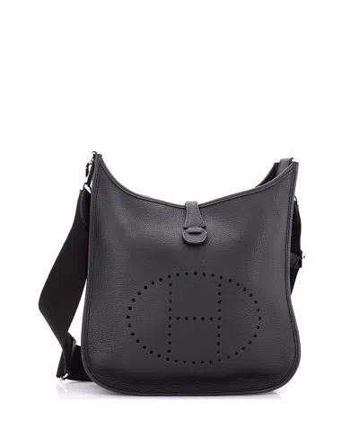 Pre-owned Pre-owned Hermes  Hermes Pm Evelyne Bag Gen Iii Clemence In Black