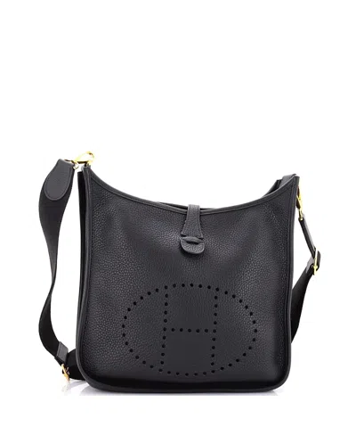 Pre-owned Pre-owned Hermes  Hermes Pm Evelyne Bag Gen Iii Clemence In Black
