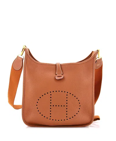 Pre-owned Pre-owned Hermes  Hermes Pm Evelyne Bag Gen Iii Clemence In Brown