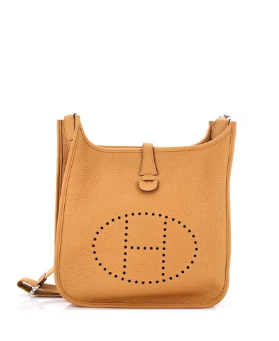 Pre-owned Pre-owned Hermes  Hermes Pm Evelyne Bag Gen Iii Clemence In Brown