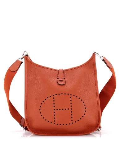Pre-owned Pre-owned Hermes  Hermes Pm Evelyne Bag Gen Iii Clemence In Brown