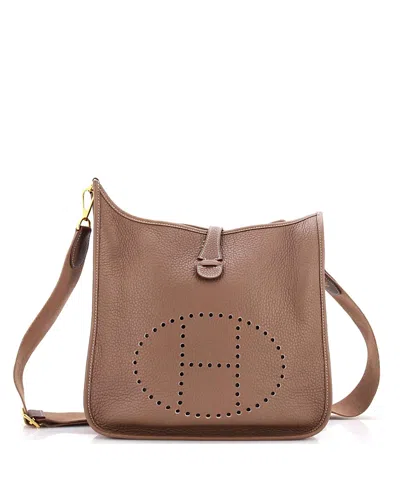 Pre-owned Pre-owned Hermes  Hermes Pm Evelyne Bag Gen Iii Clemence In Gray