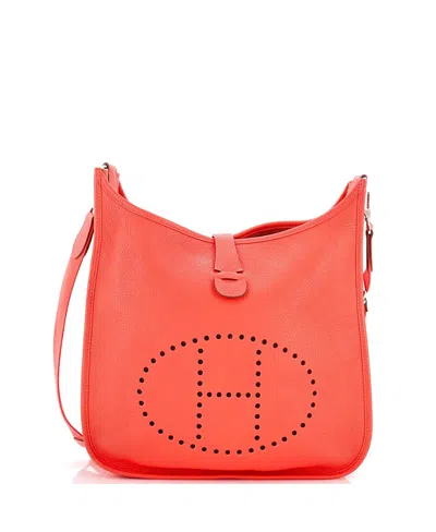Pre-owned Pre-owned Hermes  Hermes Pm Evelyne Bag Gen Iii Clemence In Pink
